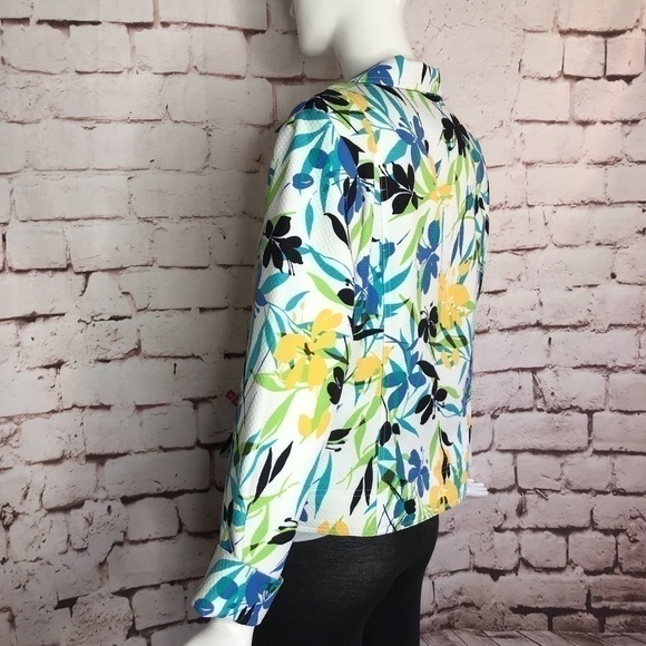 REQUIREMENTS jacket Floral design lightweight Size 10 - Picture 10 of 12